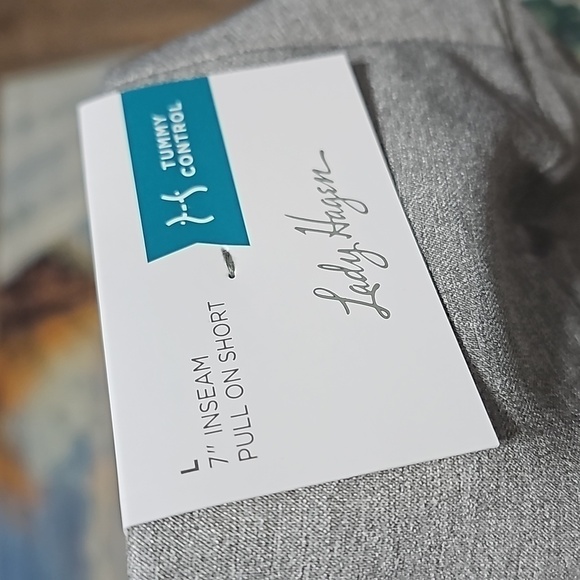 Lady Hagen Tummy Control Gray Shorts‎ Size Large NWT - Picture 7 of 12